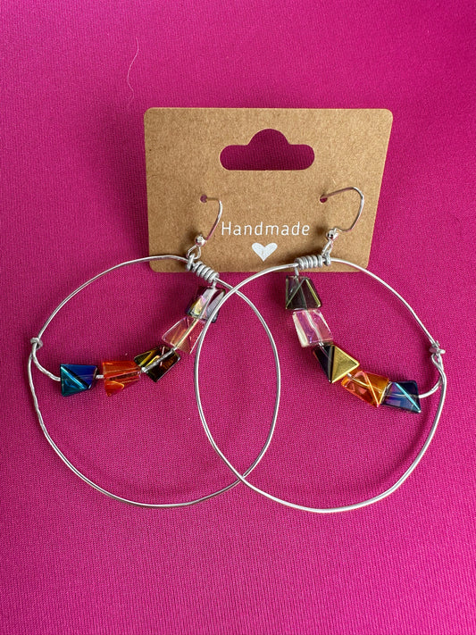 Aluminum wire earrings